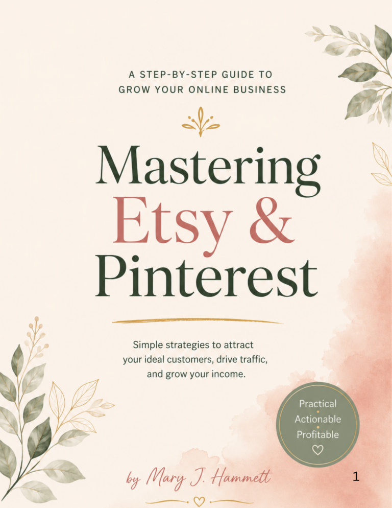 copy of book cover mastering etsy & pinterest ebook bymaryjhammett