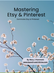 cover for mastering etsy & pinterest e book